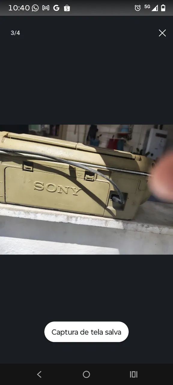 Som boombox Sony  cfd S22 com desfeito  - Foto 3