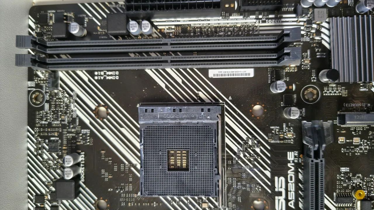 Placa mãe A520M-E ASUS (usada) - Foto 3