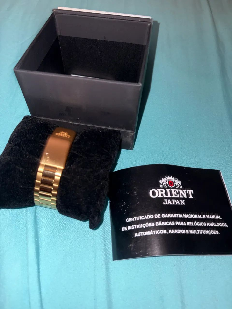 Relógio Orient Automático Dourado - Zero Uso, Com Caixa ,Certificado de garantia e Manual. - Foto 3