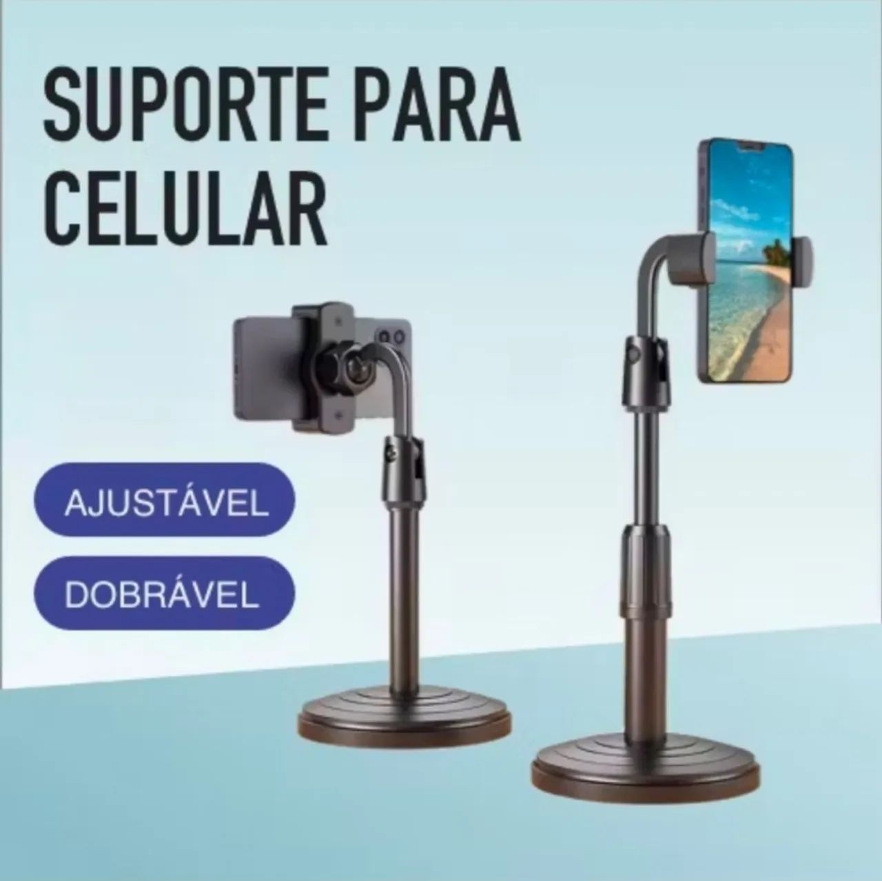 Base para celular, ajustável, tamanho 30cm (Lacrado) - Foto 5