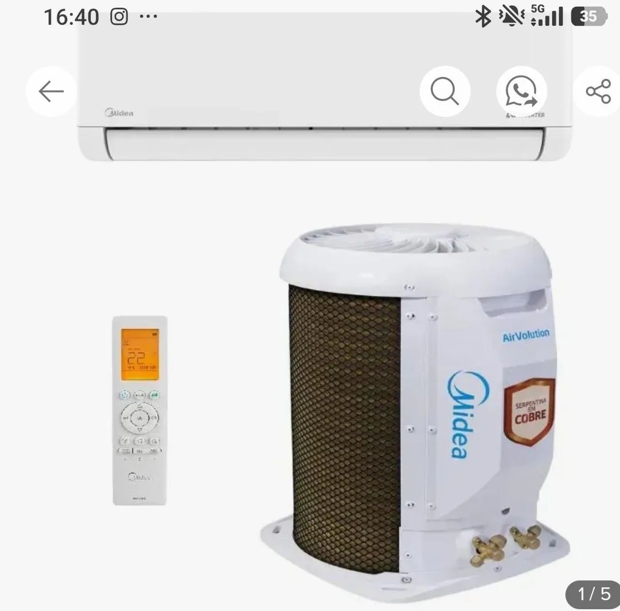 Ar condicionado Vende-se 