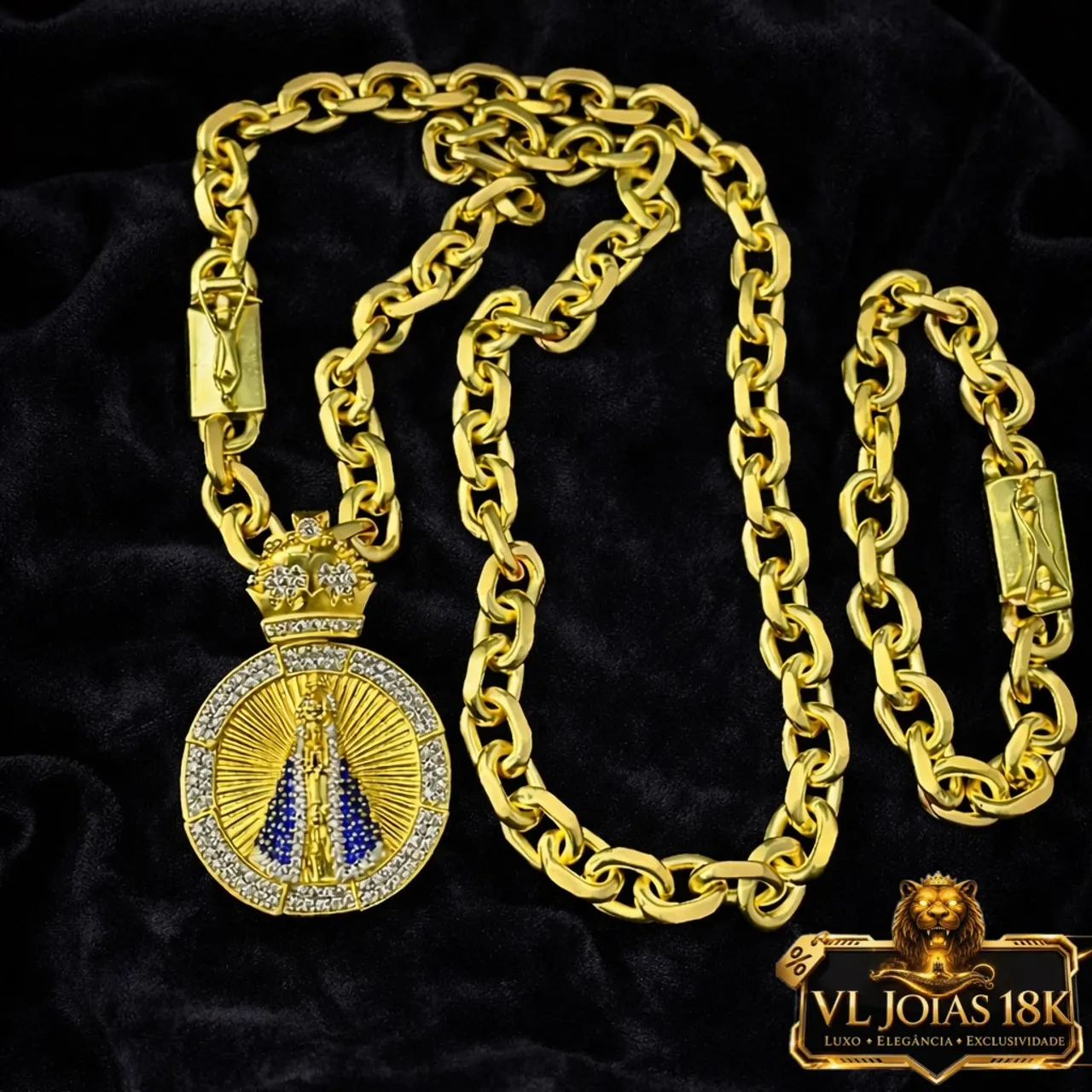 Colar e pulseira moeda antiga 
