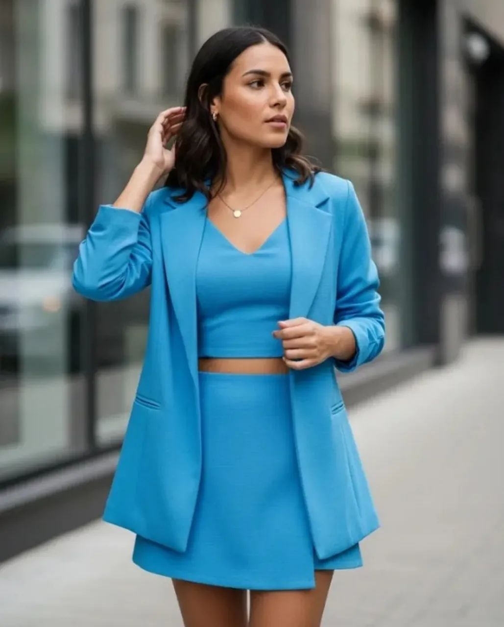 Cropped Azul Feminino Com Bojo - Loja Renner