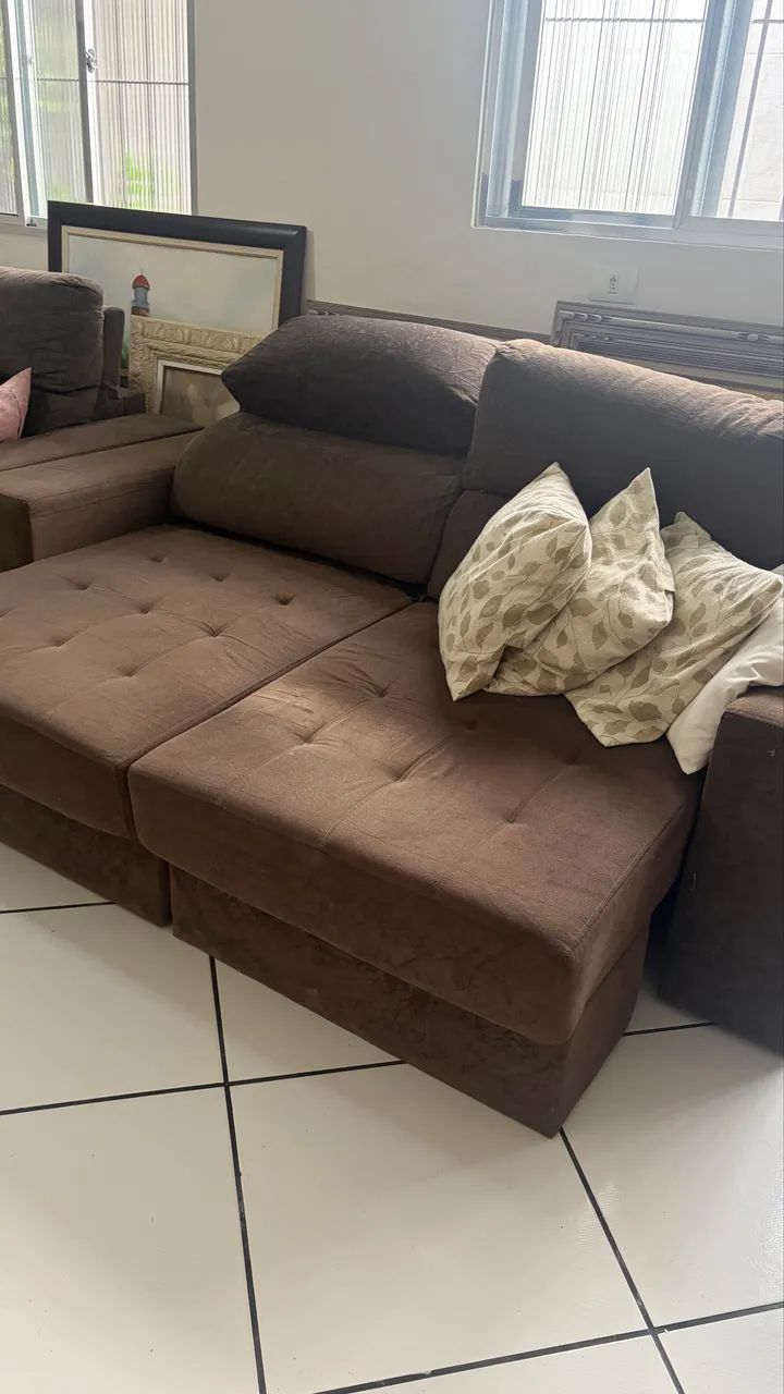 Sofá cama retrátil 3 lugares - Foto 4