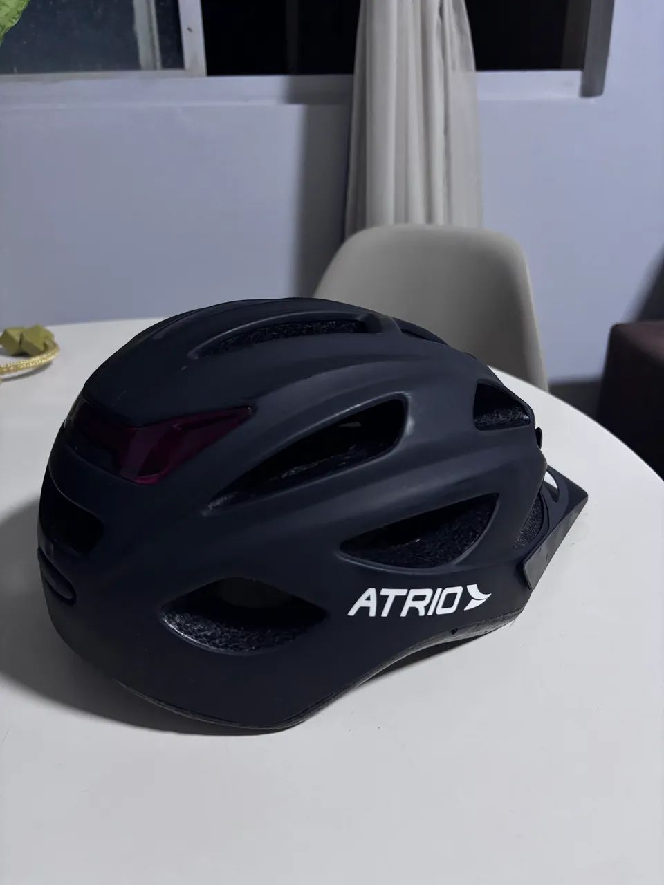 Capacete Bike Atrio MTB 2.0 Preto Com Led Traseiro  - Foto 4