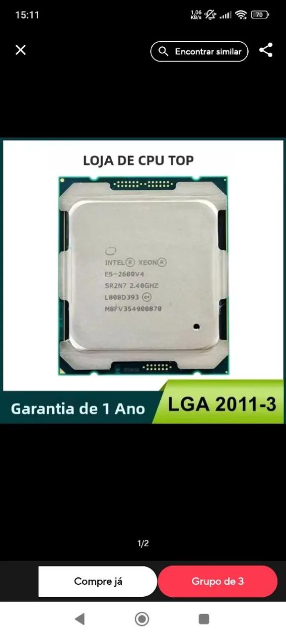 Processador xeon E5 2680 v4