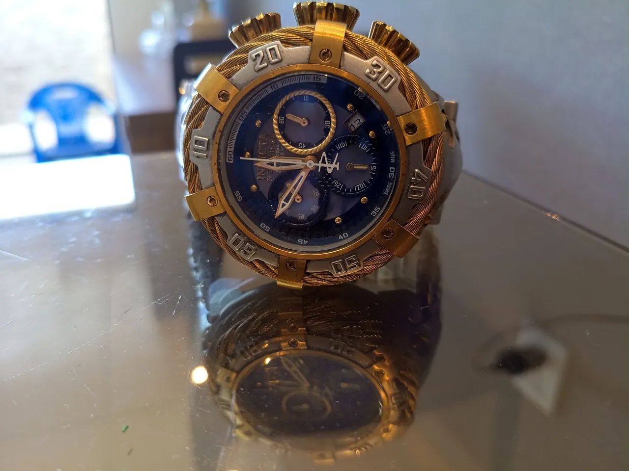 Relógio Invicta Thunderbolt Dourado/Prata - Foto 2