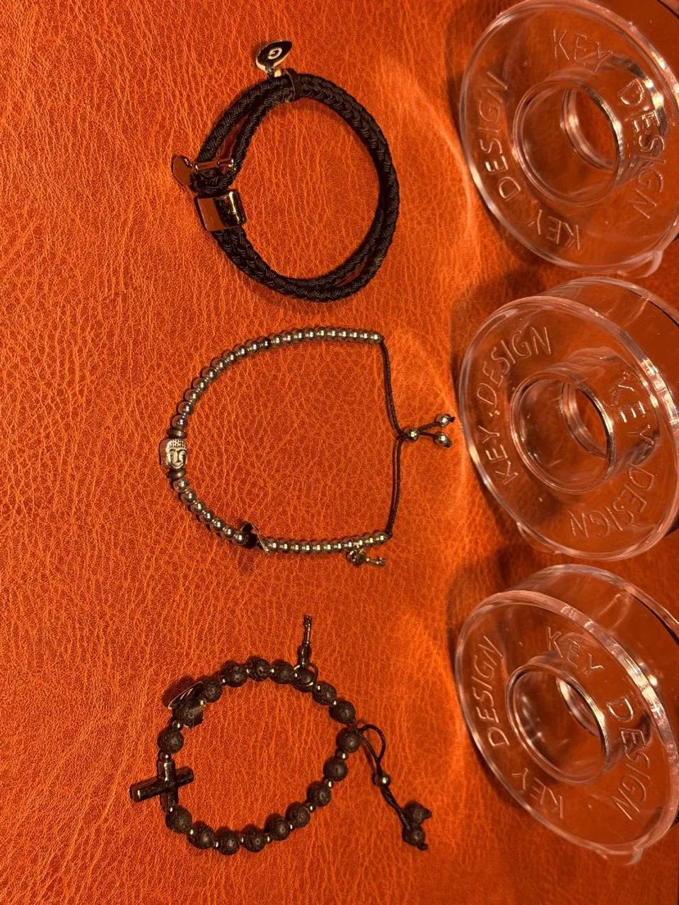 Pulseiras masculina Key design 2 kits com 3 Pulseiras cada kit - Foto 4
