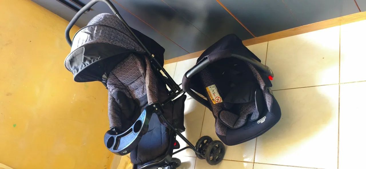 Carrinho e bebê conforto + mãe canguru  - Foto 3