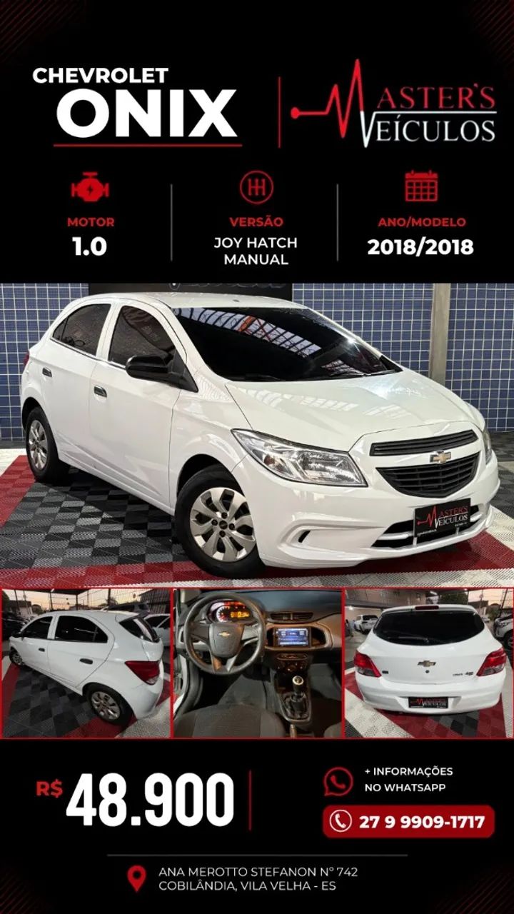 Chevrolet Onix ONIX HATCH Joy 1.0 8V Flex 5p Mec. 2018