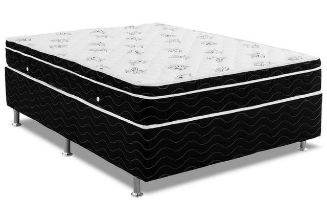 Casal cama box e colchão 12 parcelas de R$ 106.00