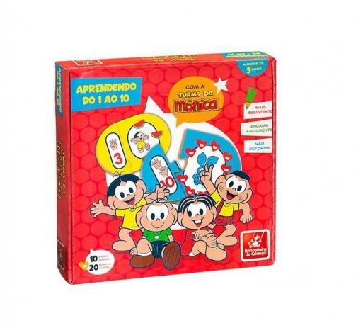Quebra-Cabeça Com a Turma Da Mônica Aprendendo De 1 a 10