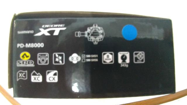 Pedal Shimano XT PD M8000 - Original, na caixa, com tacos - Foto 6