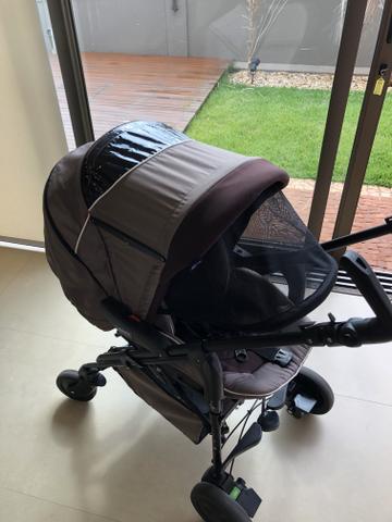 Carrinho bebê/bebê conforto/Moisés - Trio Living Smart Chicco (cor brownie) - Foto 5