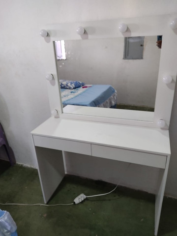 Penteadeira Camarim em MDF - Branco R$ 750 - Foto 4