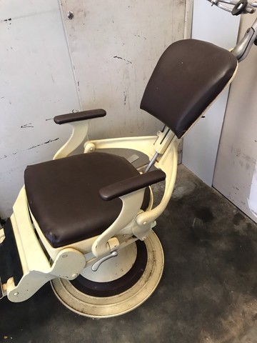 Cadeira barbeiro tatuagem dentista antiga - Foto 2