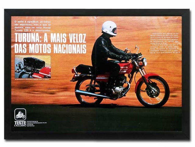 Quadro Decorativo Honda Turuna 125 1979 Hobbies E Colecoes Centro Pindamonhangaba Olx