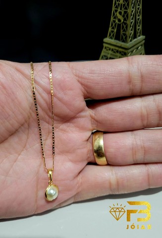 Corrente Ouro 18k Malha Piastrine (Feminino)