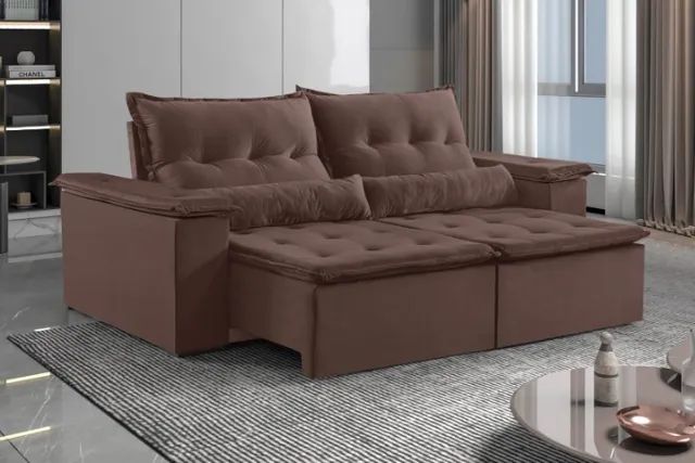 Sofá Retrátil e Reclinável Munique 2.50 - Receba Hoje Ou Amanhã!!!Out23 - Foto 2