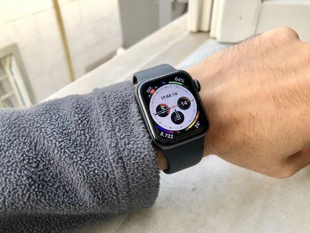 Relógio Apple Watch MKNY3LL/A SE 40mm / GPS - Prata/Azul no