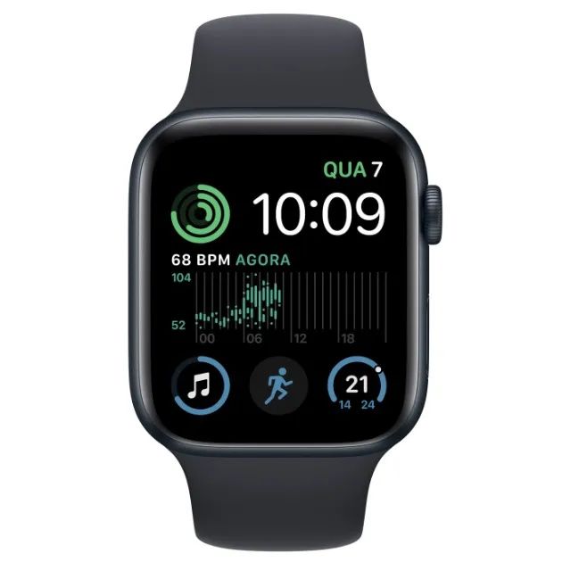 Relógio Apple Watch MKNY3LL/A SE 40mm / GPS - Prata/Azul no