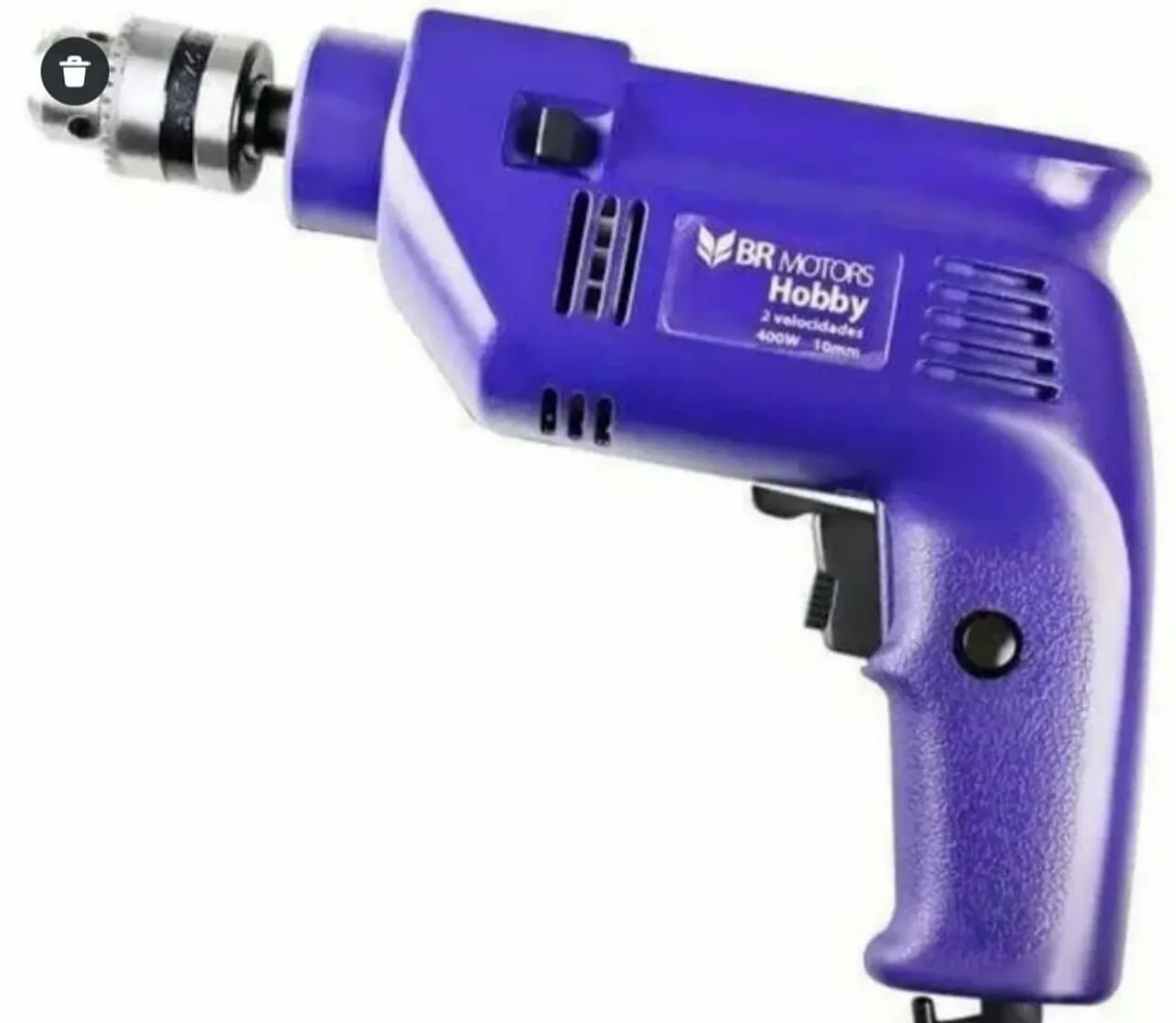 Furadeira Br Motors, impacto,400w, REVERSÍVEL,2 V,10mm,110V
