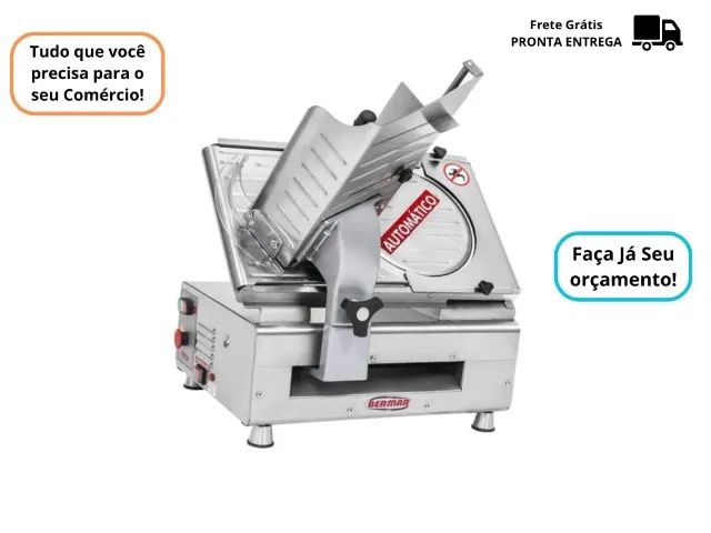 Fatiador de Frios Novo Inox 30CM Automatico