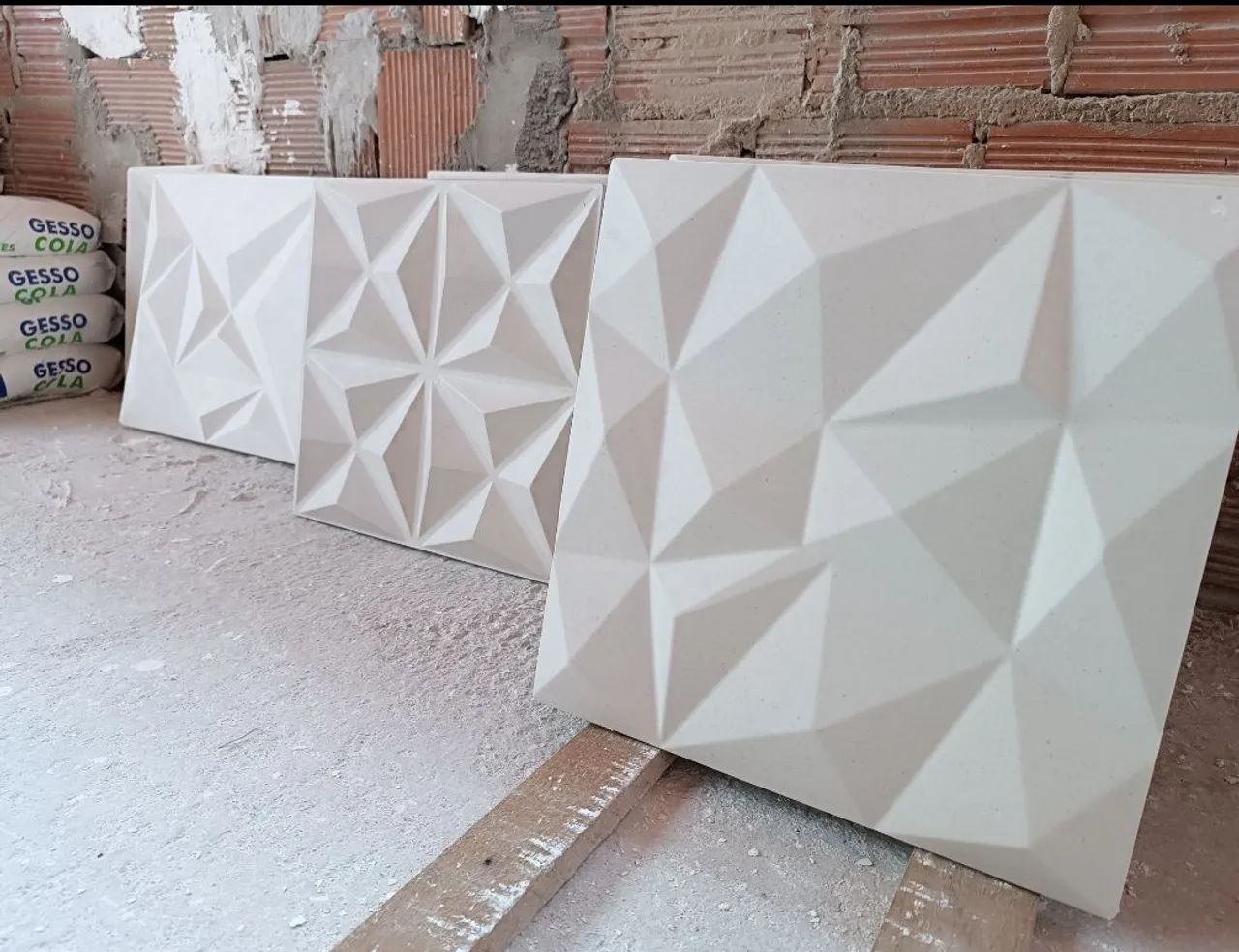 Placas de gesso 3d para revestimento - Foto 4