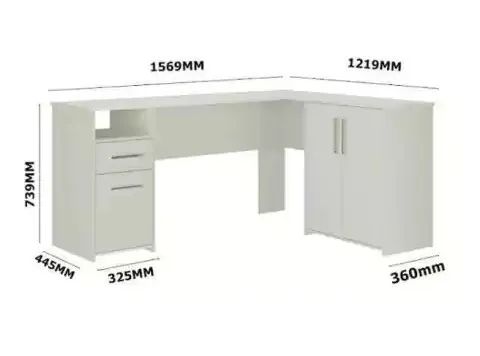 Mesa de Estudo e Computador de Canto. Produtos Novos Direto de Fábrica P/Sua Casa. - Foto 6