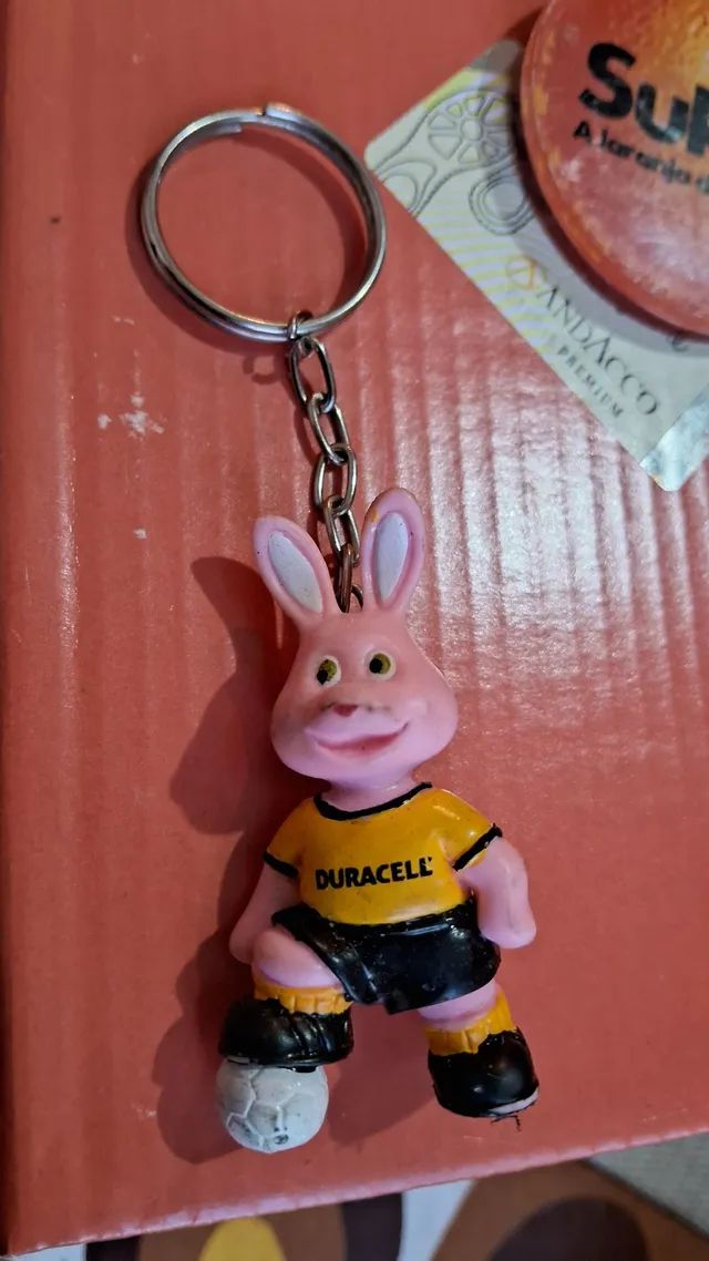 Antigo Chaveiro Pilha Duracel Futebol