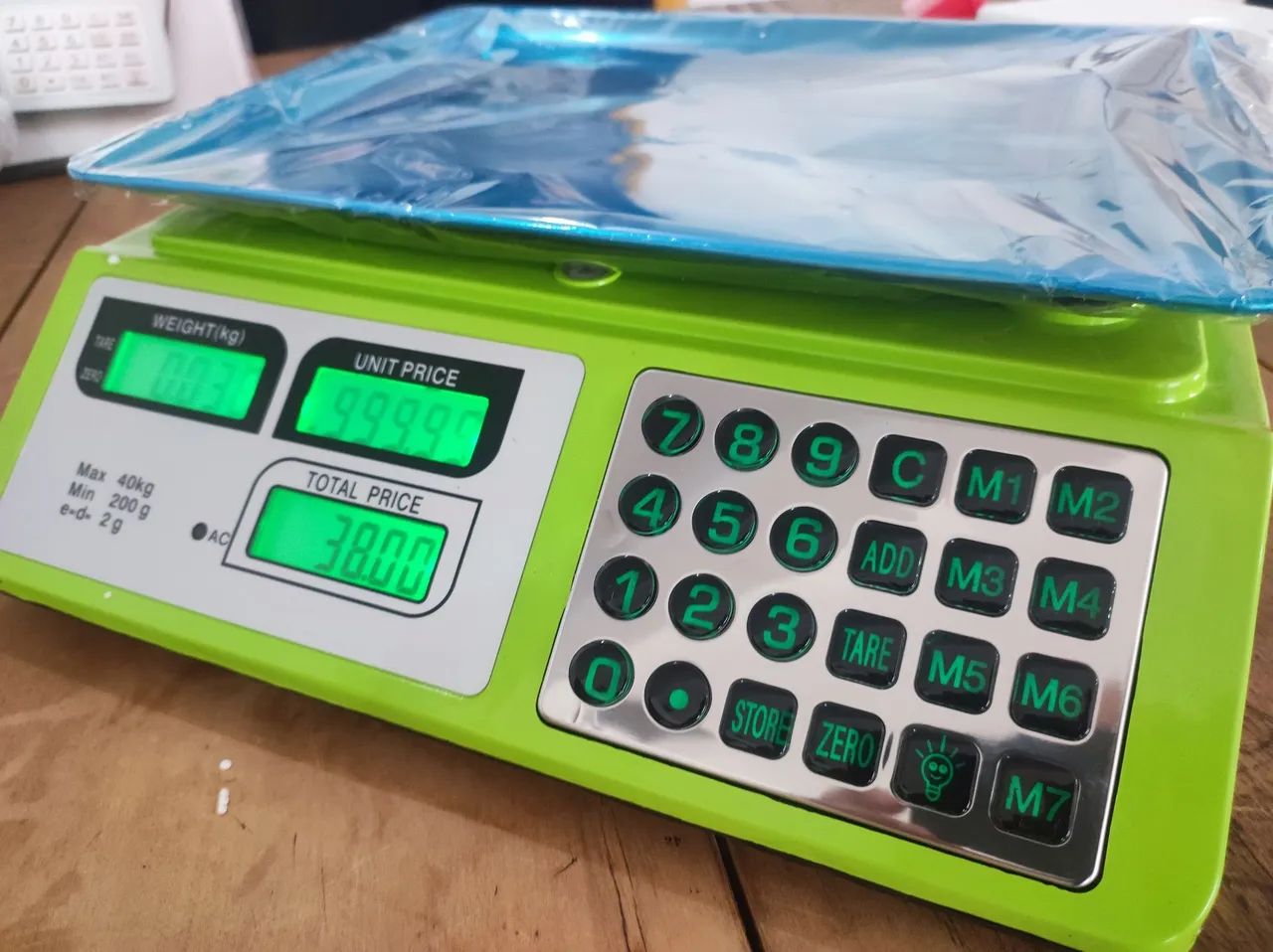 Balança digital eletrônica 40 kg precisão bateria recarregável  - Foto 2