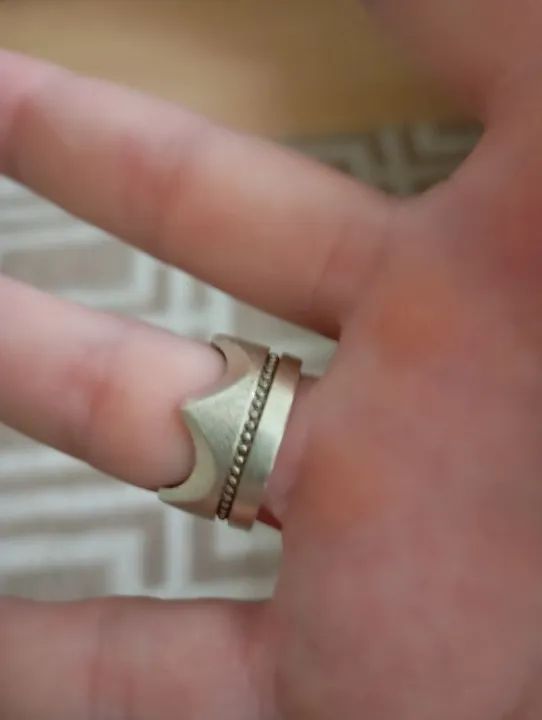 Anel Coroa prata 995 - Foto 5