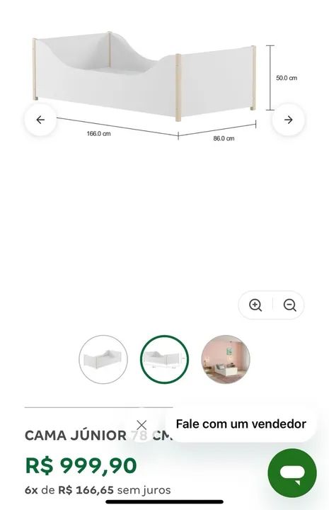 Cama casinha infantil Tok Stok com colchão  - Foto 5