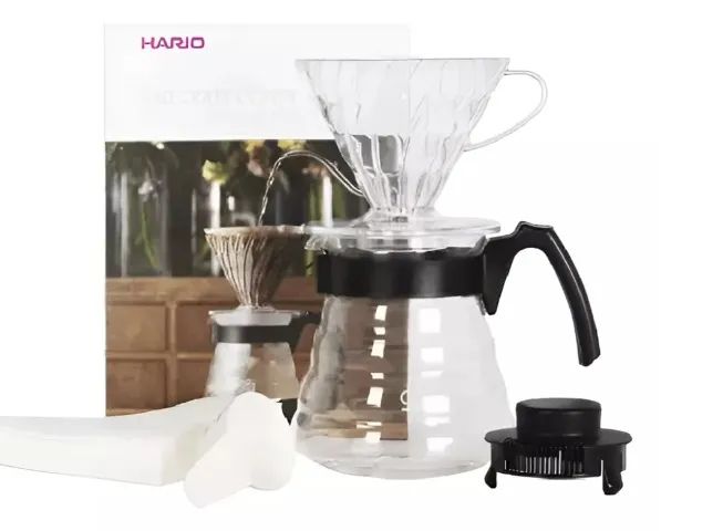 Conjunto V60 02 Craft Coffee Maker Hario - 600ml - Foto 4