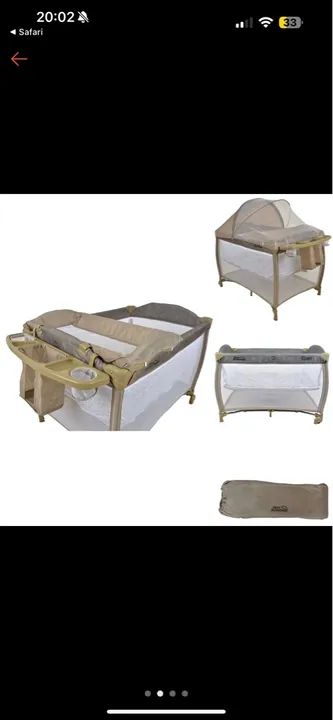 Berço desmontável Burigotto e colchão Ortobom - Foto 3