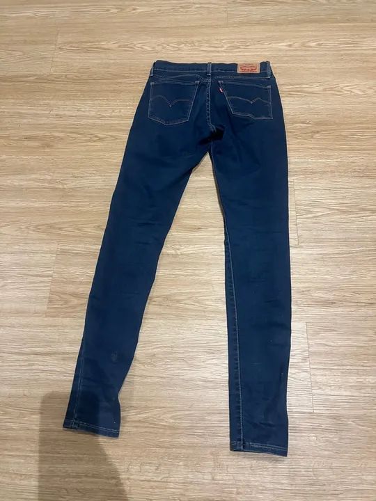 Calça Jeans Levi's Skinny - Azul Escuro 38 - Foto 4