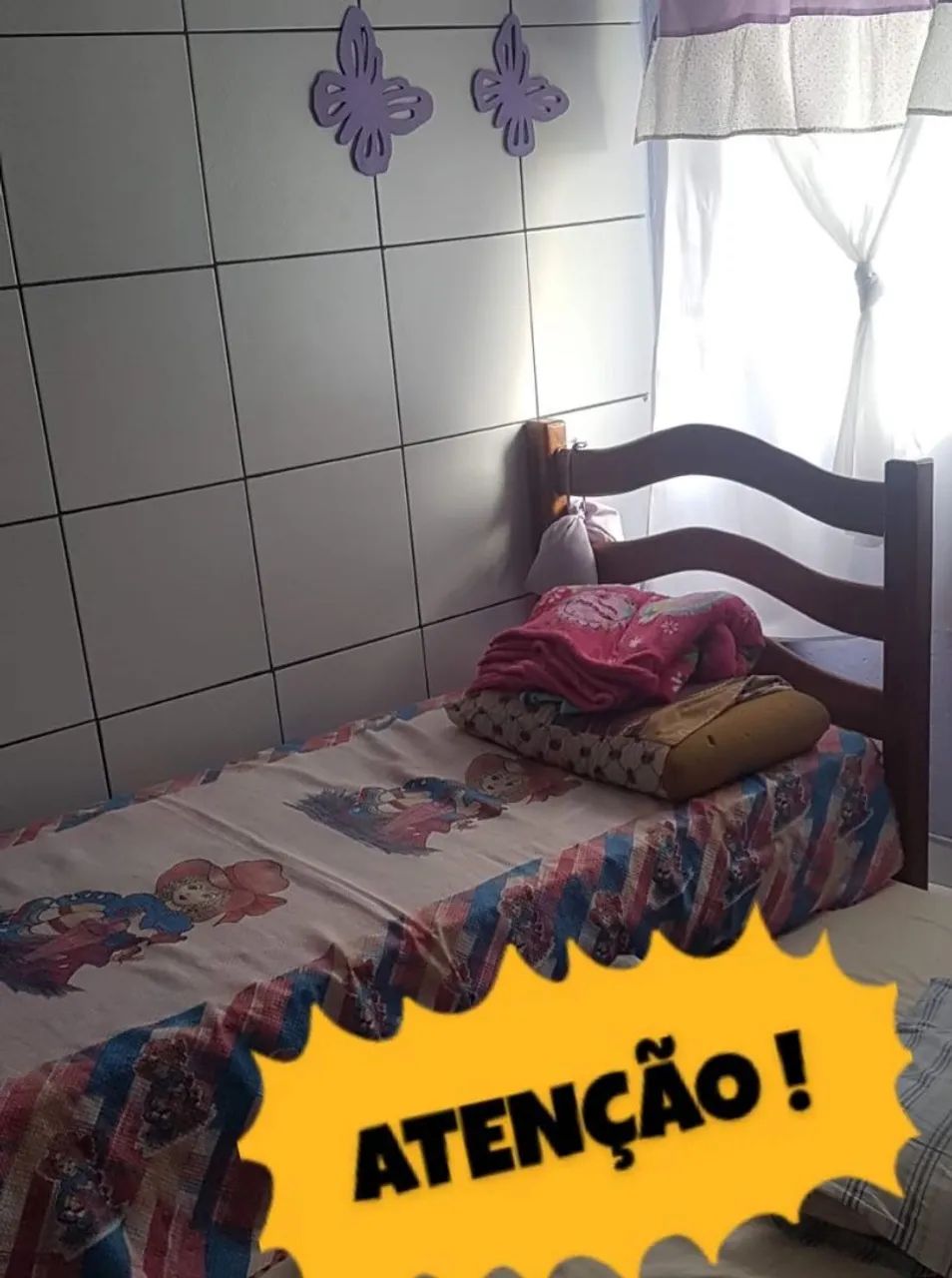 Cama de solteirão madeira maciça móvel de Gravatá.