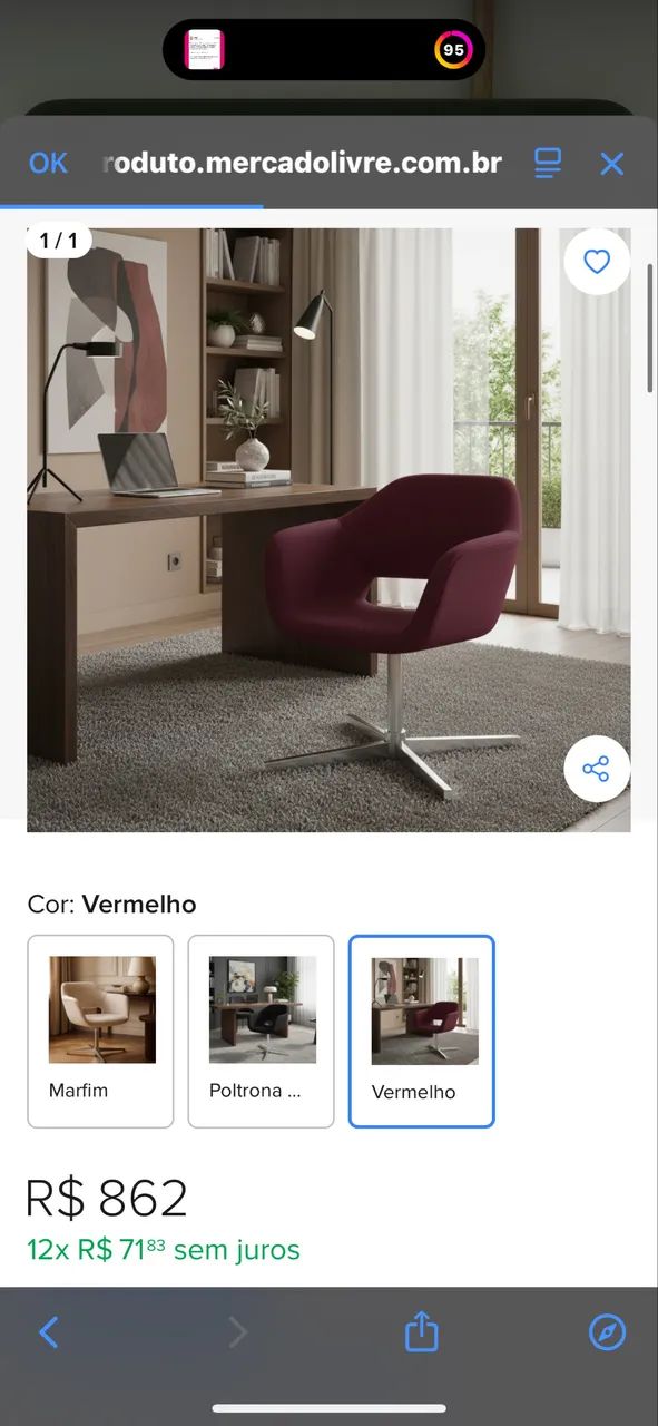 Poltrona giratória ETNA - Foto 2