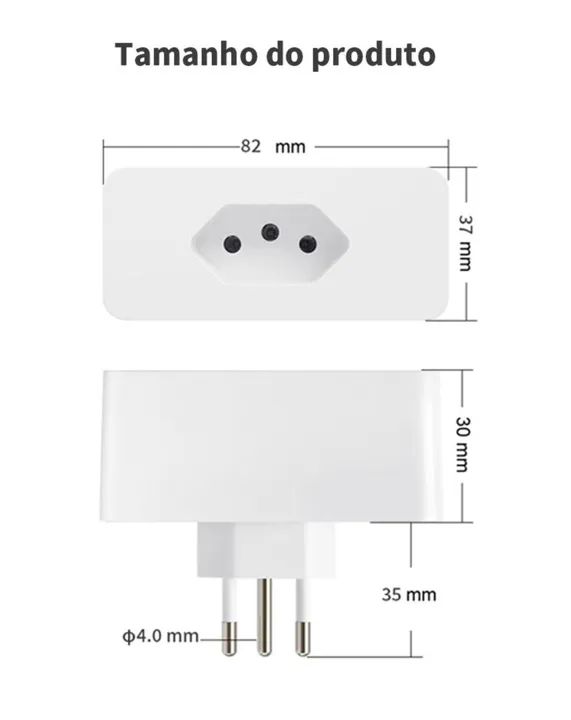 Tomada Inteligente Smart Plug - 16A - Compatível com Alexa e Google Home - Foto 3