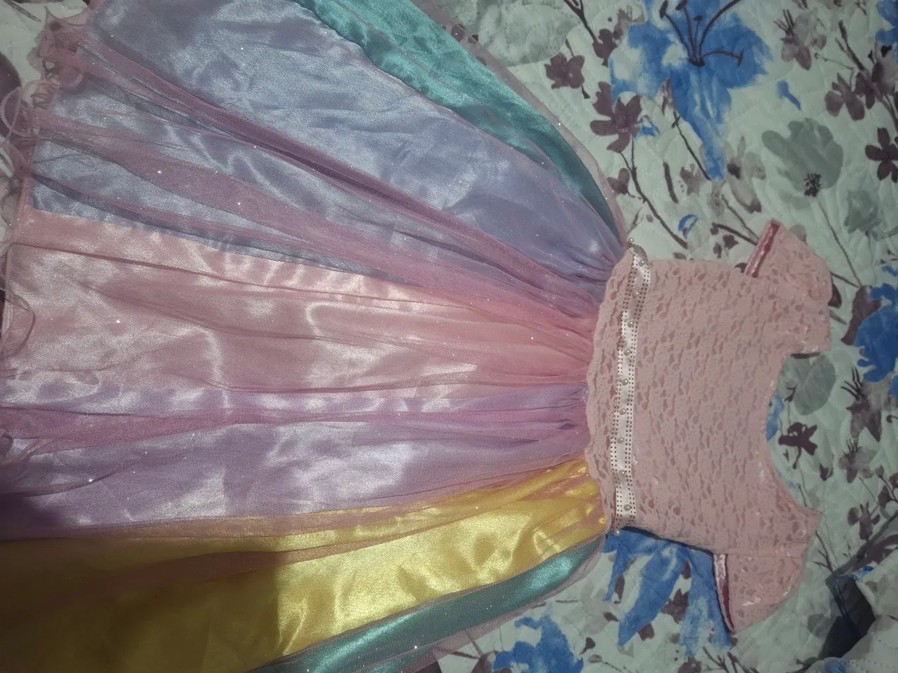 Vestido Arco-Íris Infantil