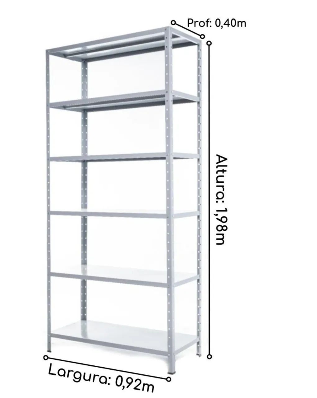 Prateleira Metal 40 cm - Nova