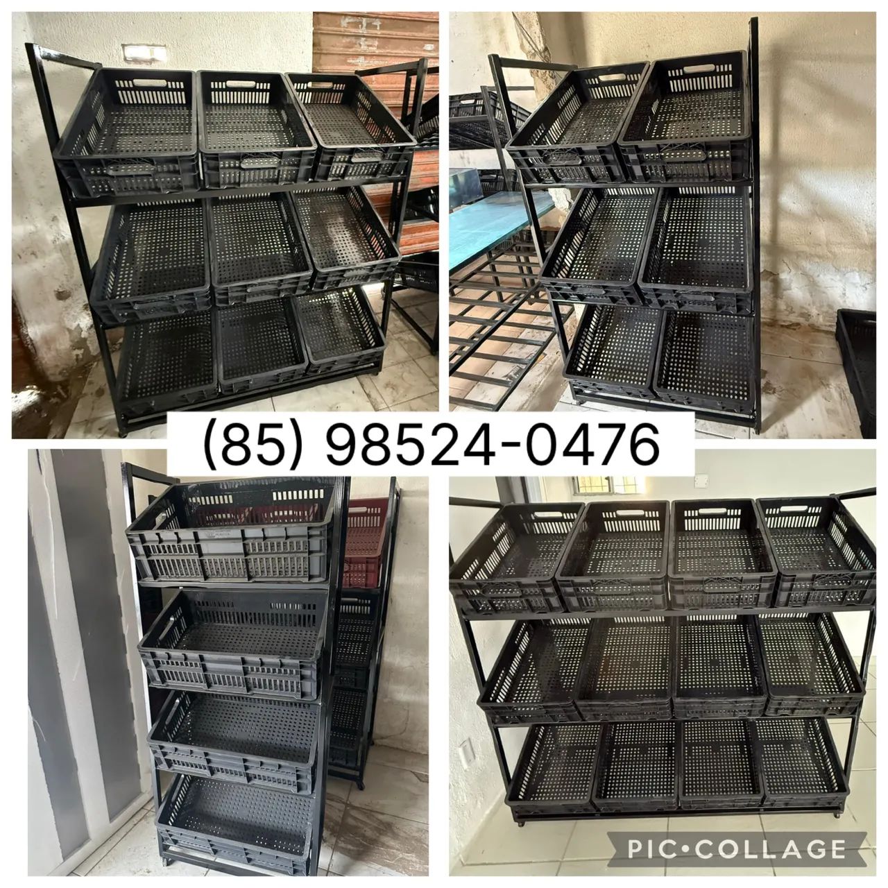 Fruteiras de Metalon Caixas Plásticas 