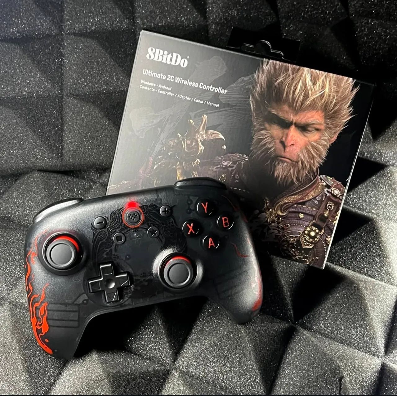 Controle Sem Fio 8BitDo Ultimate 2C - Edição Black Myth Wukong  - Foto 2