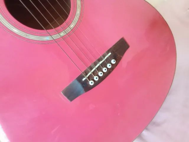 Violão Phoenix Rosa cordas de aço  - Foto 5