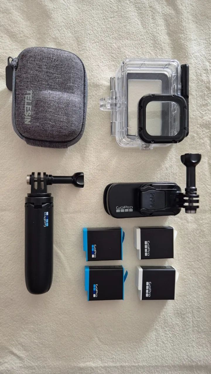 GoPro Hero 10 Black + 4 Baterias + Kit Completo de Acessórios - Foto 5