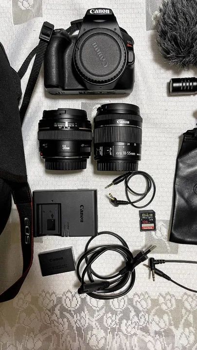 Câmera Canon SL3 - Kit Completo com 2 lentes + microfone + Cartão 128GB + Mochila. - Foto 3