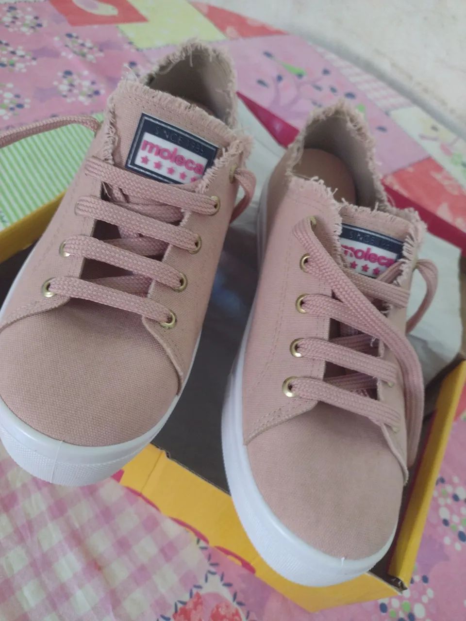 Tênis Feminino Rosa da moleca(novo) - Foto 4
