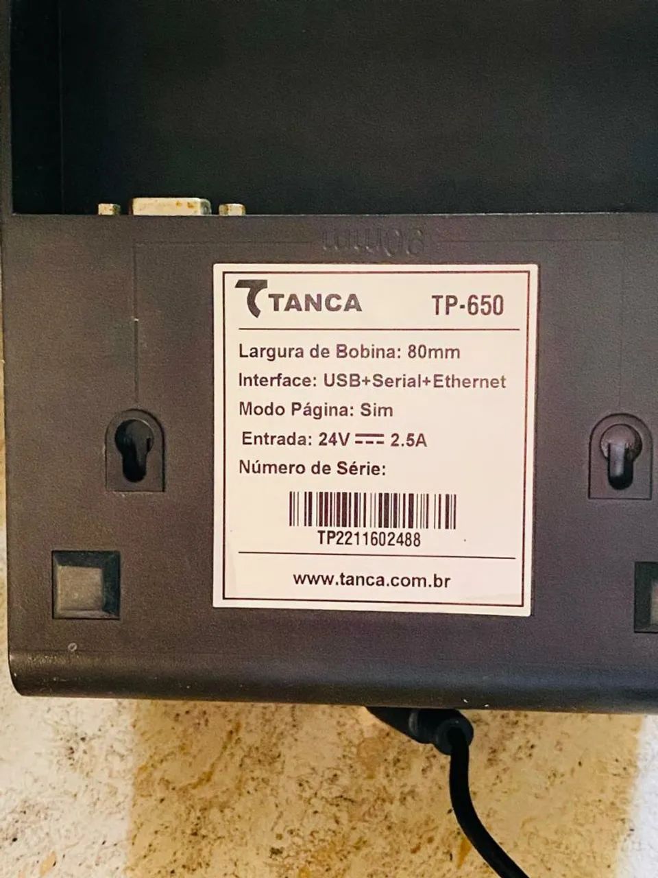 Vendo 02 impressoras  térmicas tanca TP650 - Foto 3