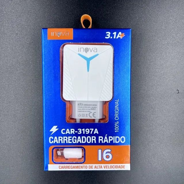 Carregadores Rápido da Inova para Iphone, Android V8 e Tipo C - Foto 3