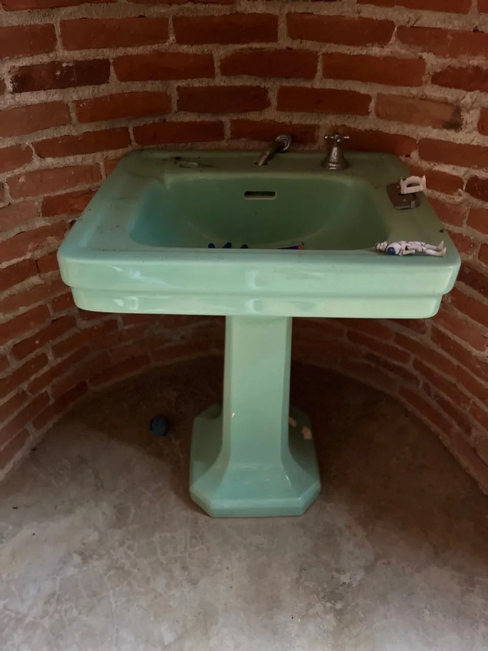 Pia de antiquario Verde Vintage